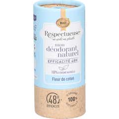 Respectueuse Déodorant solide naturel Fleur de Coton 50 g