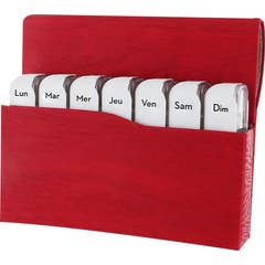Anycare Pilulier Mini Book Rouge 1 Unité