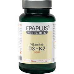 Epaplus NutraBits Vitamine D3 + K2 90 Gélules