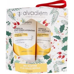 Alvadiem Xerolia Lait Corps Hydratant + Xerolia Gel Douche Surgr