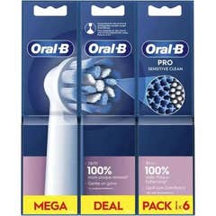 Oral-B Sensitive Clean Brush Head Recambio 6uds