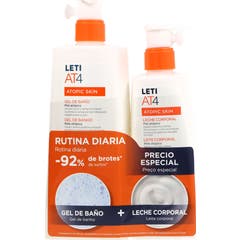LetiAT4 Pack Gel Douche 500ml + Lait Corporel 250ml