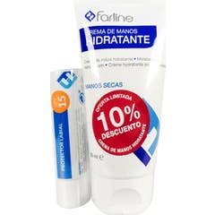 Farline Kit Crème Mains 50 ml + Protecteur Lèvres Spf15