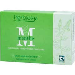 Herbiolys Menthe Savon Feuilles de Menthe Bio Françaises 100g