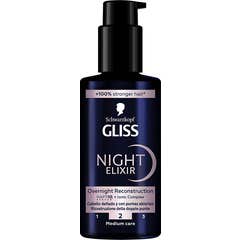 Schwarzkopf Gliss Night Elixir Réparateur Pointes Fourchues 100ml