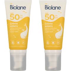 Biolane Expert Crème Solaire Bébé SPF50 2x50 ml