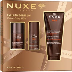 Nuxe Coffret Exclusivement Lui Gel Multi-Fonctions Hydratant 50ml + Déodorant 50ml + Gel Douche 200ml