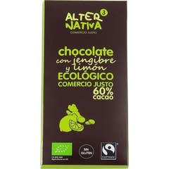 Alternativa3 Choco 60% Cacao Gingembre 80g