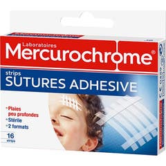 Mercurochrome Pansements Sutures Adhésives 16 Unités
