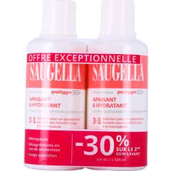 Saugella Poligyn 50+ Soin Lavant Intime 2 x 500 ml