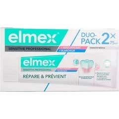 Elmex Sensitive Professional Répare & Prévient Soin Gencives + Blancheur 2 x 75 ml