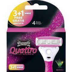 Wilkinson Sword Quattro For Woman Rasoir 4 Unités