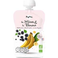 Popote Compote Les Mûres & La Banane +4/6 Mois Bio 120 g