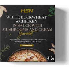 HSN Plato Preparado Estilo Gourmet Trigo Sarraceno, Pollo y Setas en Salsa de Nata 415g
