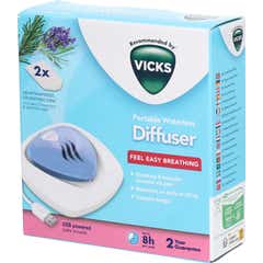 Vicks Diffuseur USB Essence Lavande et Romarin + 2 Recharges