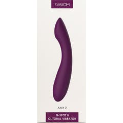 Svakom Amy 2 G-Spot & Clitoral Vibrator Violet 1ut