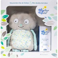 Arthur et Lola Coffret Doudou Chouette + Eau Senteur