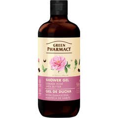 Green Pharmacy Gel Douche Rose de Damas Beurre de Karité 500 ml