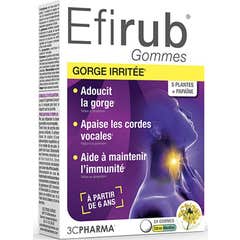 3C Pharma Efirub Gommes Gorge Irritée 24 Gummies
