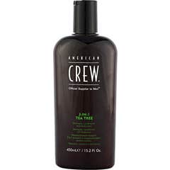 American Crew Shampooing Revitalisant 3-en-1 Shampooing et Gel au Tea Tree 450ml