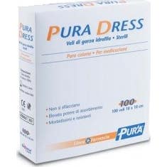 Pura Dress Gaze de Pur Coton 10x10cm 100uts