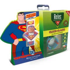 Relec Pack Pulsera Antimosquitos SuperMan + 2 Recargas