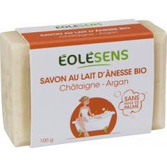 Eolesens Savon au Lait d'Ânesse Châtaigne et Argan 100g
