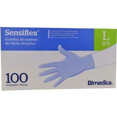 Sensiflex Gant Nitrile Sans Poudre Taille L 100uts