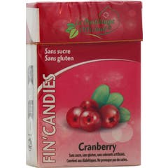 Fin'Candies Bonbons Sans Sucre Cranberry 36 g