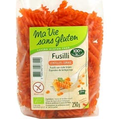 Ma Vie Sans Gluten Fusilli aux Lentille Rouge Bio 250g