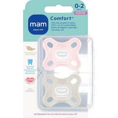 Mam Comfort Sucette Silicone 0-2 mois 2 unités