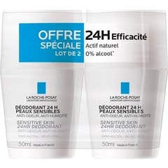 La Roche-Posay Déodorant Physiologique 24h Roll On 2x50ml