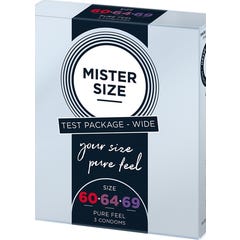 Mister Size Pure Feel Préservatif Extra Fin 53-57-60mm 3uts