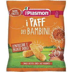 Plasmon Paff Snack Lentilles Patate Douce 15g