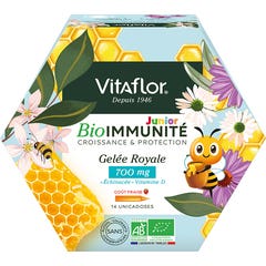Vitaflor BioImmunité Junior Gelée Royale 700 mg 14 Unicadoses