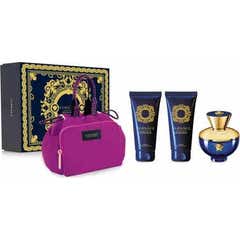 Versace Dylan Blue Pour Femme Set With Pink Bag 4uts