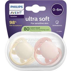 Philips Avent Lot de sucettes Ultra Soft 0-6 mois 4 unités