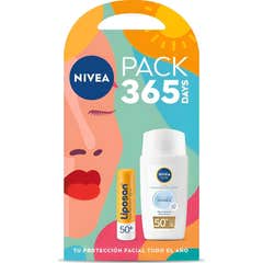 Nivea Pack 365 Days Liposan + Sun Fluide Quotidien Invisible Spf50+