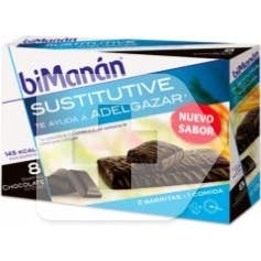 biManán™ Sustitutive sabor sabor chocolate intenso 8 barritas