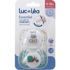 Luc Et Léa Essentiel Confort+ Sucette Anatomique 6-18M E3 2 uts