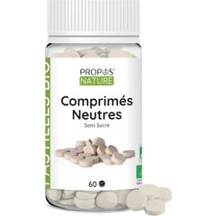 Propos'Nature Pastilles Neutres Bio Support Pour Huiles Essentielles 60 Comprimés
