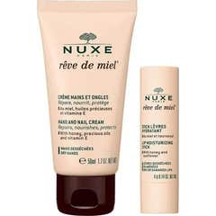 Nuxe Rêve de Miel Pack Crème Mains 30ml + Stick Lèvres 4g