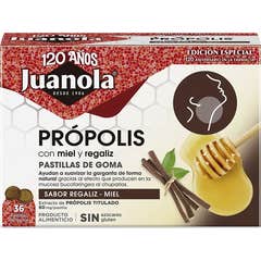 Juanola Propolis Miel et Réglisse 36 Pastilles