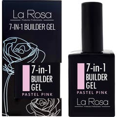La Rosa Gel de base modelant 7 en 1 Pastel Pink UV LED 15 ml
