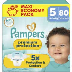 Pampers Premium Protection Taille 5 11-16 kg 80 Couches
