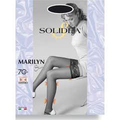 Solidea Marilyn 70den Sheer Bas de Contention Camel 4L 1 Paire