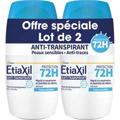 Etiaxil Pack Déodorant Antitranspirant Peaux Sensibles 2x50ml