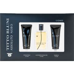 Titto Bluni Assoluto Nero Uomo Set Edt + After Shave + Shower Gel