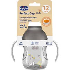 Chicco Perfect 360 Tasse Repas 12M+ Gris 200 ml