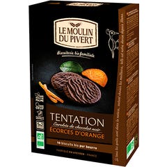 Le Moulin du Pivert Biscuits Temptation à l'Orange Bio 130g